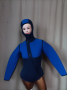 М Неопренов,водолазен костюм/боди с дълъг ръкав/ в синьо, снимка 3