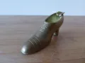 Пепелник Дамска обувка бронз, снимка 8