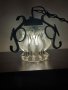 Висяща лампа ковано желязо и стъкло + Подарък LED крушка, снимка 2