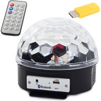 LED диско топка mp3 usb bluetooth проектор, снимка 3 - Лед осветление - 40382726