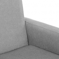 Люлеещ се стол, светлосив, текстил, снимка 6 - Столове - 36199082