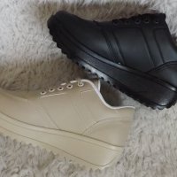 Обувки, уокмакс, черни и бежови, код 94/ББ2/40, снимка 4 - Дамски ежедневни обувки - 42652198