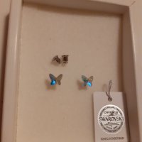 Swarovski пеперудки обеци, снимка 4 - Обеци - 35696113