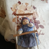 Стара кукла на стълба, снимка 6 - Други ценни предмети - 36330353