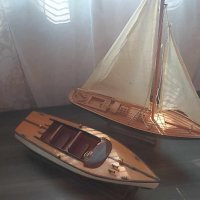 Две лодки ръчна изработка, снимка 2 - Колекции - 41566245