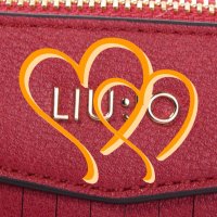 ПРОМО 🍊 LIU JO 🍊 Малка кожена чанта RED “N” CAPS 23х16х4 см нова с етикети, снимка 2 - Чанти - 30728570