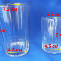 Руски стакани големи за чай, безалкохолно и малки за контцентрат и греяна ракия по 6 бр, снимка 2 - Чаши - 36254537