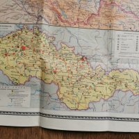 карта на Чехословакия, снимка 3 - Енциклопедии, справочници - 35857573