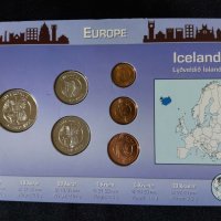 Исландия 1981-1999 - Комплектен сет от 6 монети, снимка 2 - Нумизматика и бонистика - 44500197