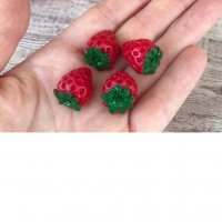 3d 4 малки ягоди ягода ягодки силиконов молд форма калъп за декорация торта фондан шоколад гипс, снимка 8 - Форми - 28282463