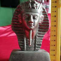 Стара Египетска Бронзова Статуетка , Фигура ТУТАНКАМОН, снимка 5 - Антикварни и старинни предмети - 34297608