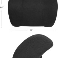 Възглавница за врата за кола с мемори пяна - черна, облицована, снимка 4 - Аксесоари и консумативи - 40319069