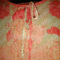 Блузка/туника в оранжево и зелено, снимка 6 - Блузи с дълъг ръкав и пуловери - 36207606