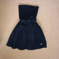 Кукленска къса мини рокля в тъмно синьо Hollister, снимка 11 - Рокли - 41478224