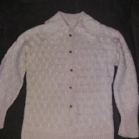 Детска плетена жилетка с яка за 14-16 годишно, снимка 5 - Детски пуловери и жилетки - 36001843