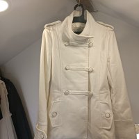 Вълнено палто в бяло мл 30лв, снимка 1 - Палта, манта - 41769976