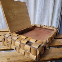дървена стара кутия за бижута, аксесоари, снимка 6 - Други ценни предмети - 42621032