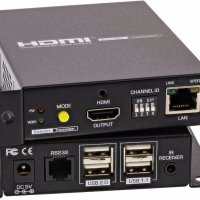 InLine HDMI USB KVM през IP разширител UTP 4K до 100m (64601), снимка 1 - Мрежови адаптери - 41754846