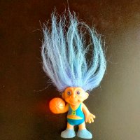 Играчка Кукла Трол Troll 6 см + коса, снимка 1 - Колекции - 40690996