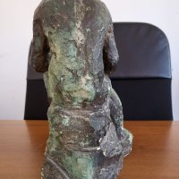Стара авторска статуетка пластика , снимка 3 - Колекции - 41802422