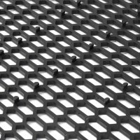 Мрежа декоративна Универсална черна пчелна пита ABS пластмасова вентилация Tuning Racing Car Grill M, снимка 3 - Аксесоари и консумативи - 39358376