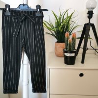 Модерен панталон райе с колан, снимка 1 - Детски панталони и дънки - 39631414