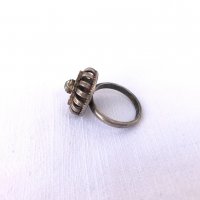 Стар посребрен пръстен №0931, снимка 2 - Антикварни и старинни предмети - 34355813