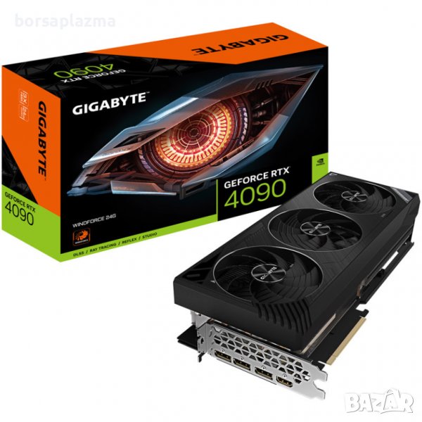 GIGABYTE GeForce RTX 4090 WindForce 24G, 24576 MB GDDR6X, снимка 1