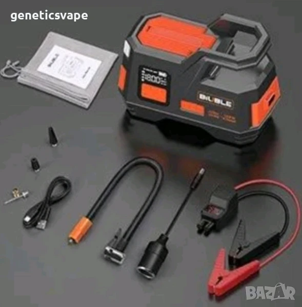jump starter 4500A стартер за кола 12v мощен със компресор, снимка 1