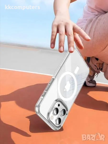 Калъф PVC Wlons Anti-Yellowing MagSafe / Прозрачен / за iPhone 16 6.1 Баркод : 3130991, снимка 1