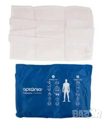 Компрес за многократна употреба Aptonia, Загряващ/Охлаждащ, 24x12 см, Син, снимка 1
