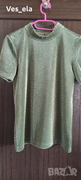 полуполо в зелен цвят , снимка 1