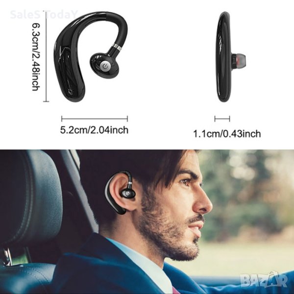 Слушалка безжична, Bluetooth, USB, до 20 м., снимка 1