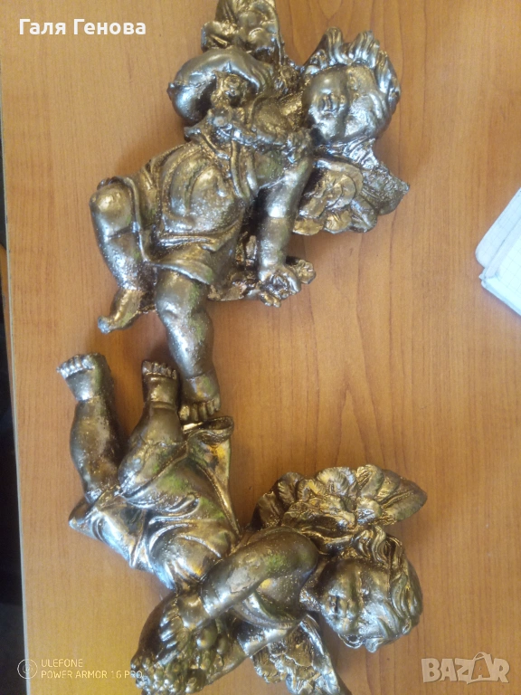 Статуетка ангелчета за стена, снимка 1