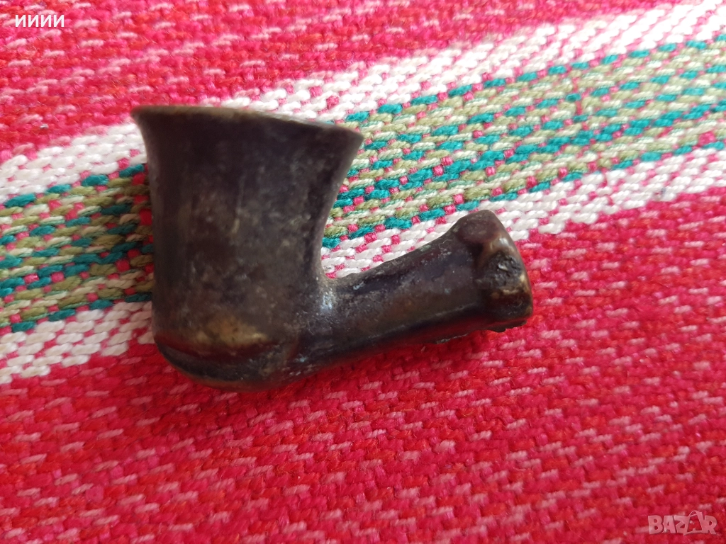 Османска бронзова лула 4, снимка 1