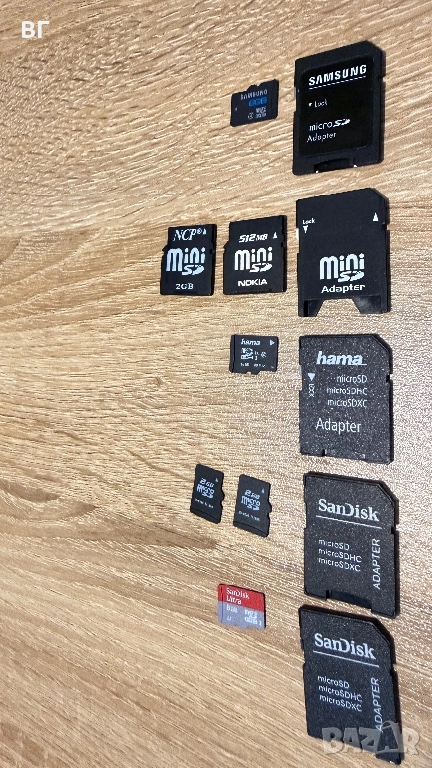 Карти памет mini и micro Samsung, Nokia, Hama, SanDisk, NCP, SD, снимка 1