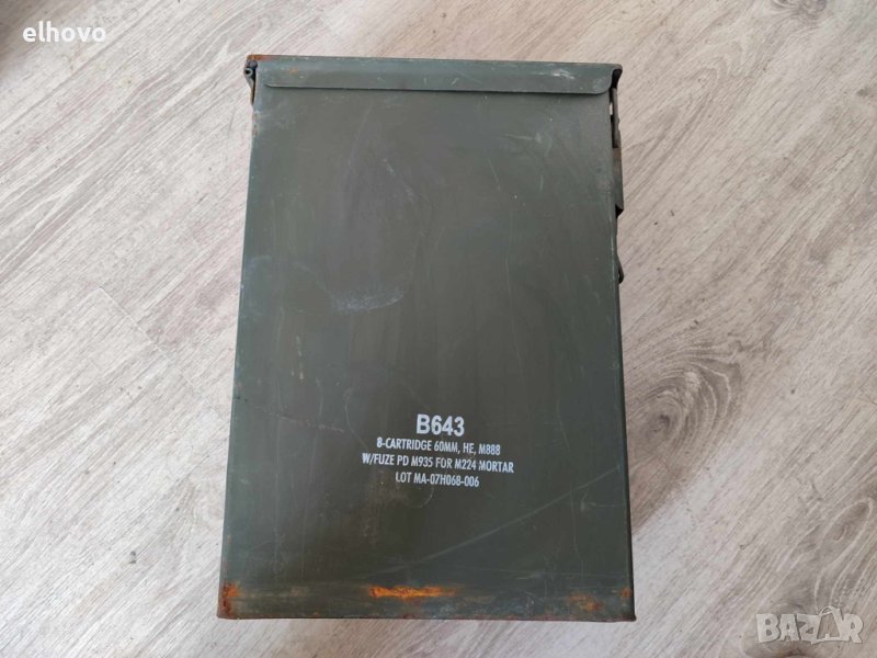 Метална кутия от боеприпаси, снимка 1