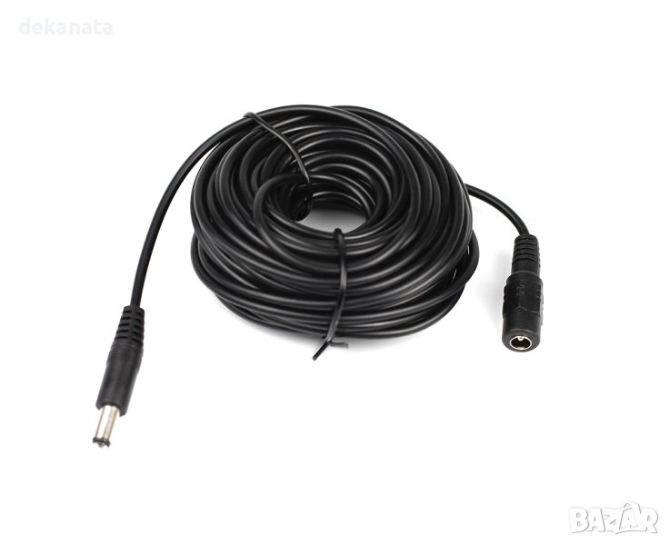10м DC удължител за захранване на камери, между захранваното устройство и захранващия адаптер, снимка 1