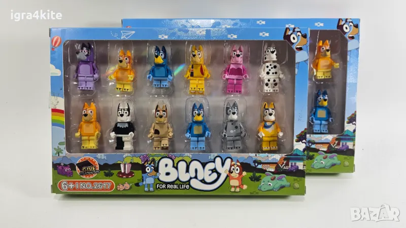 Мини фигури Bluey кучето Блу за Лего. Съвместими с конструктори Блуи, снимка 1