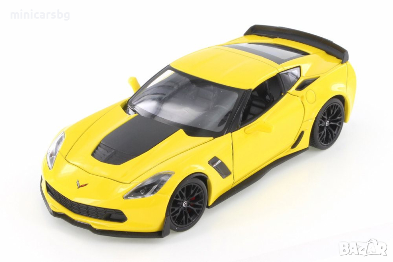 1:24 Метални колички: 2017 Chevrolet Corvette Z06 - Welly, снимка 1