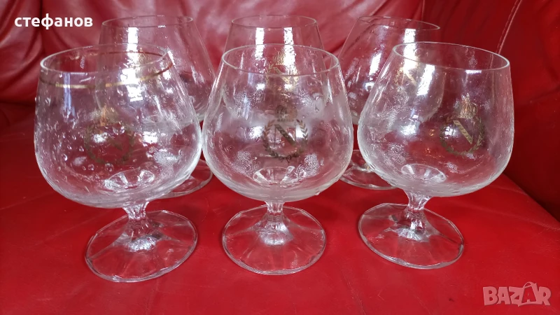 Чаши за коняк Наполеон, 6 бр, снимка 1