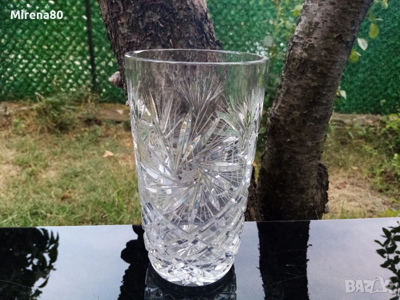 Полска кристална ваза, снимка 1