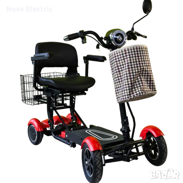 Електрическа Сгъваема Четириколка 750W MaxMotors, снимка 1