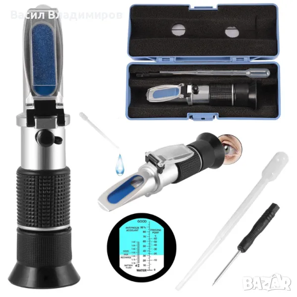 181373 Тестер за антифриз, електролит и течност за чистачки, снимка 1