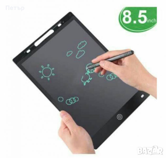 LCD дъска за рисуване, детски таблет 8.5", черна дъска, дигитален пад, снимка 1