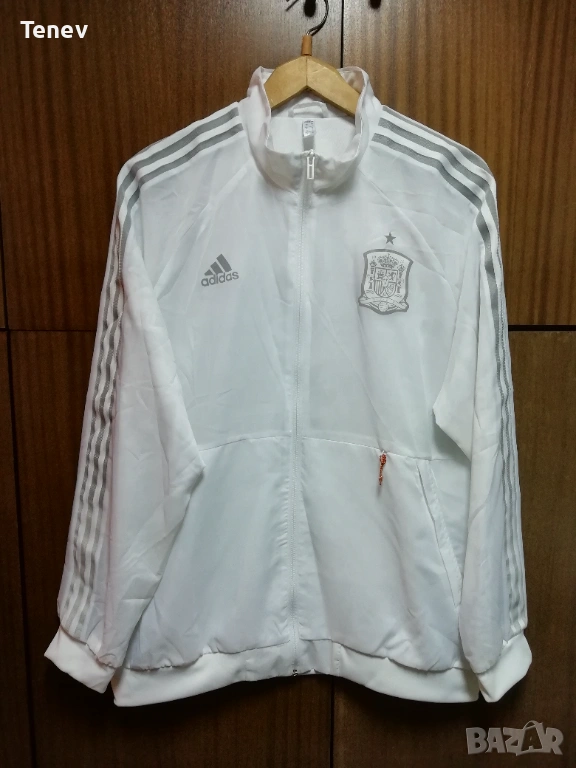 Spain Adidas Sample Uniforia Anthem ново оригинално горнище яке Испания бяло , снимка 1