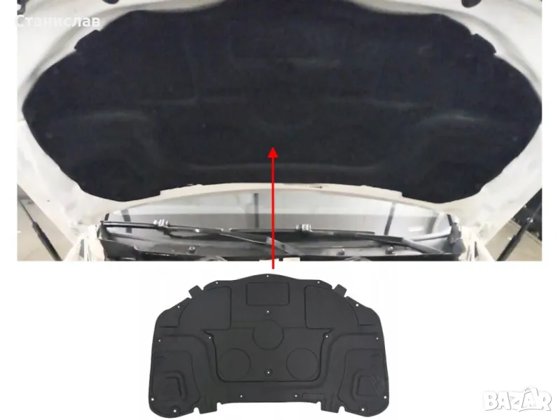 Mercedes GLK X204 изолация за преден капак, снимка 1