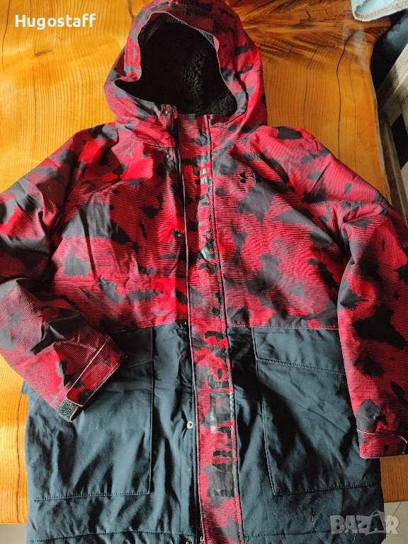 Мъжко топло Зимно Яке парка качулка Under Armour непромокаемо М, снимка 1