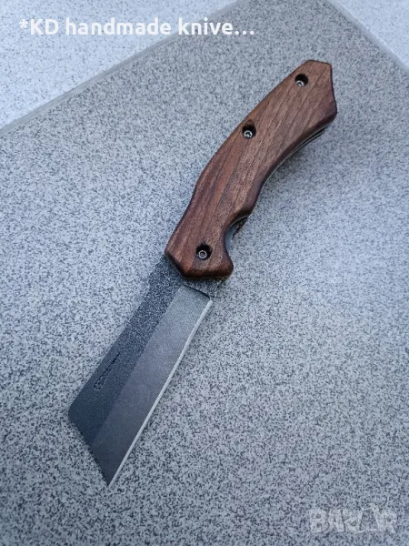 Сгъваем нож ръчно изработен от N690co стомана , снимка 1