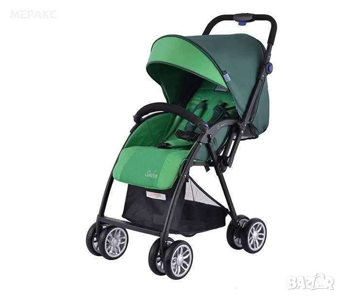 Комбинирана количка Zooper Salsa Apple Green Plaid, зелена, снимка 1